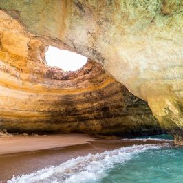 a person in a pool of water