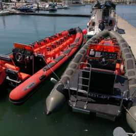 a small boat in a body of water