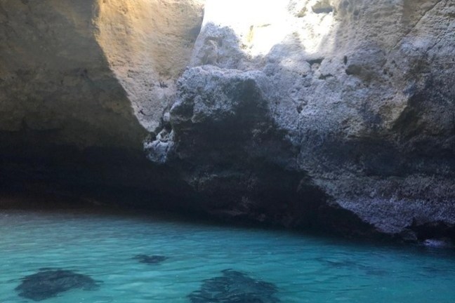 a large pool of water